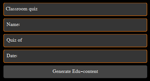 Template Configuration Dialog